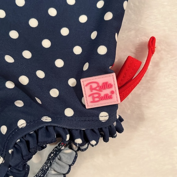 Ruffle Butts long sleeve rash guard, red, white and blue, size 3-6 months - Picture 3 of 6